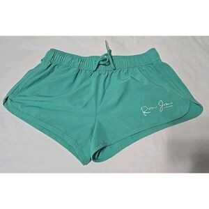 Women's Large Ocean Breeze Ron Jon Cozumel Green Shorts Drawstring